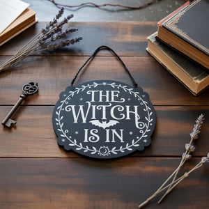 Personalized Witch In/Out Door Sign: Halloween Witchcore Decor, Halloween Gift