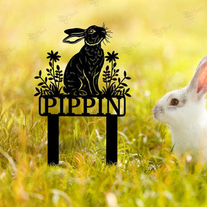Custom Bunny Memorial Sign,Pet Rabbit Grave Marker,Rabbit Memorial Garden Sign,Pet Grave Marker,Bunny Loss Remembrance Gift,