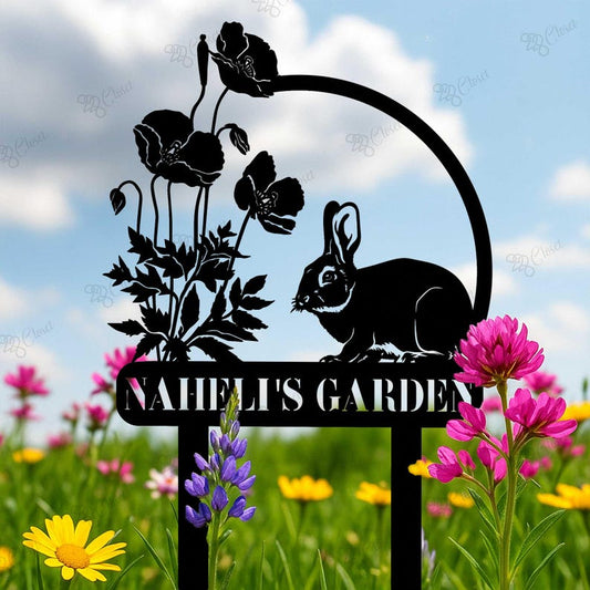 Custom Bunny Memorial Sign,Pet Rabbit Grave Marker,Rabbit Memorial Garden Sign,Pet Grave Marker,Bunny Loss Remembrance Gift,