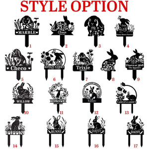 Custom Bunny Memorial Sign,Pet Rabbit Grave Marker,Rabbit Memorial Garden Sign,Pet Grave Marker,Bunny Loss Remembrance Gift,