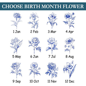 Personalised Toile De Jouy Birth Month Flowers Pottery Mug,It Takes A Long Time To Grow An Old Friend, Best Friend,Besties Mug,Birthday Gift