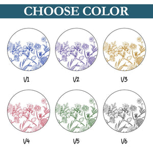 Personalised Toile De Jouy Birth Month Flowers Pottery Mug,It Takes A Long Time To Grow An Old Friend, Best Friend,Besties Mug,Birthday Gift