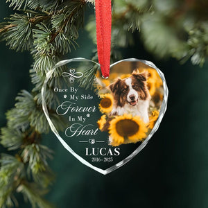 Custom Dog Photo Ornament, Dog Memorial Ornament, Personalized Dog Ornament, Pet Memorial Keepsake,Dog Loss Gift Forever Loved Sympathy Gift