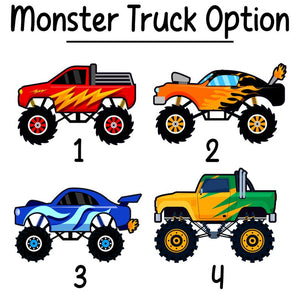 Monster Truck Backpack Name Tag, Custom Backpack Tag for Boys, Monster Truck Name Keychain, Boy Bag Tag, Kids Backpack Tag, Back To School