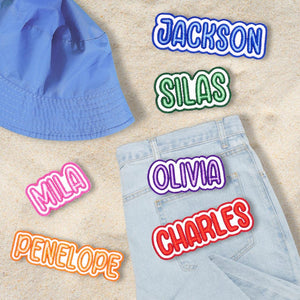 Custom Embroidered Name Patch Personalized Text Patches | Colorful Name Patch Iron-On or Sew-On | For Clothes, Uniforms, Bags il_794xN.7069807564_bz0j.jpg