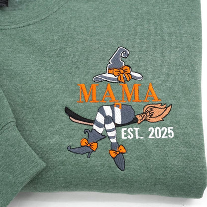 Embroidered Mommy Witch Sweatshirt - Custom Mama Sweatshirt with Kids Names on Sleeve - Spooky Mom Sweatshirt -personalized halloween gifts il_794xN.7070861222_fbg9.jpg