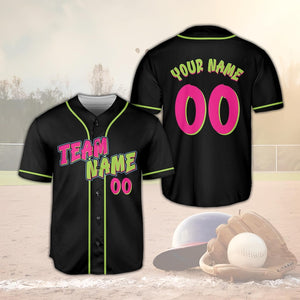 Custom Animals Baseball Jersey, Personalized Name And Number Party Baseball Jersey, Matching Paint Splatter Jersey, Monkey Team Gift
