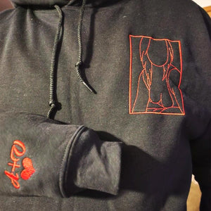 Spicy Hoodie, Custom Embroidered Portrait Sweatshirt, Custom Couple Portrait, Valentine Gift For Boyfriend, Gifts for Him, Anniversary Gift il_794xN.7071832485_rc5y.jpg