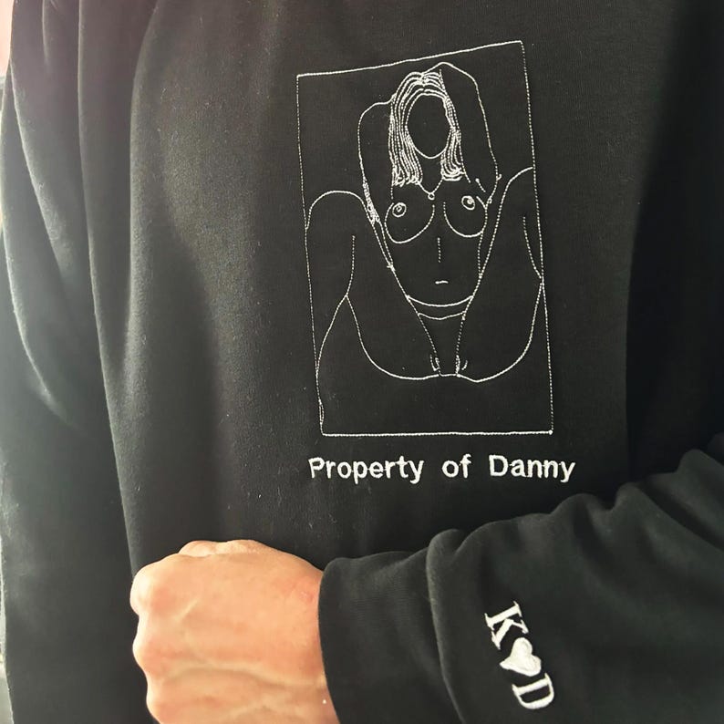 Spicy Hoodie, Custom Embroidered Portrait Sweatshirt, Custom Couple Portrait, Valentine Gift For Boyfriend, Gifts for Him, Anniversary Gift il_794xN.7071832505_of17.jpg