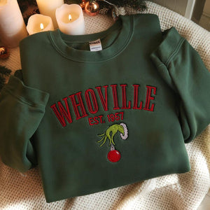Christmas Embroidered Sweatshirt, Christmas Sweatshirt, Christmas Gifts for Friends, Christmas Gift, Funny Christmas Embroidered Sweatshirt