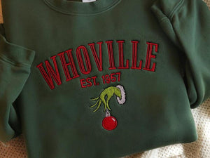 Christmas Embroidered Sweatshirt, Christmas Sweatshirt, Christmas Gifts for Friends, Christmas Gift, Funny Christmas Embroidered Sweatshirt