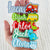 Back to School Name Tag Personalized Acrylic Bag Tag for Kids, Custom Backpack Keychain with Vehicle or Dinosaur Icon,Gift for Boys Girls