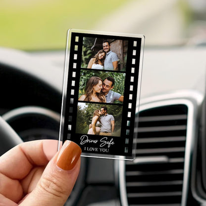 Personalized Photo Car Visor Clip, Boyfriend Christmas Gifts, Drive Safe Gift, Husband Gift, Valentines Day Gift for Boyfriend, Gift for Him