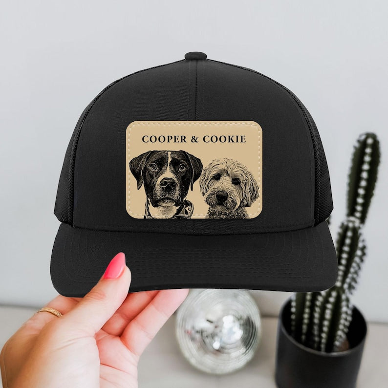 Custom Pet Photo Trucker Hat: Personalized Dog Mom & Cat Dad Gift