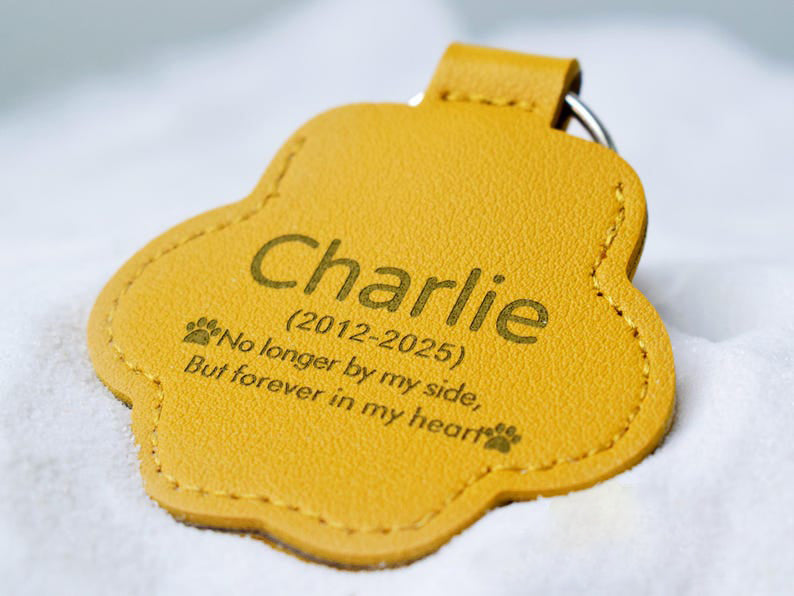 Pet Fur Memorial Keychain-Personalized Pet Hair Keepsake Key Ring-Leather Pet Fur Keychain-Dog Cat Hair Storage Keyring-Pet Sympathy Gift