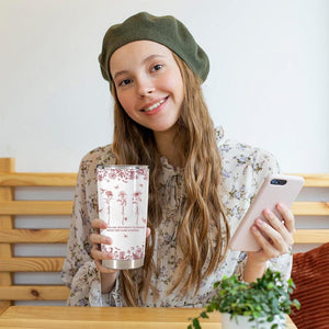 Custom Birth Month Flower with Name Cup, It Takes A Long Time To Grow An Old Friend, Toile De Jouy Cup, Best Friend Mug, Besties Mug Tumbler