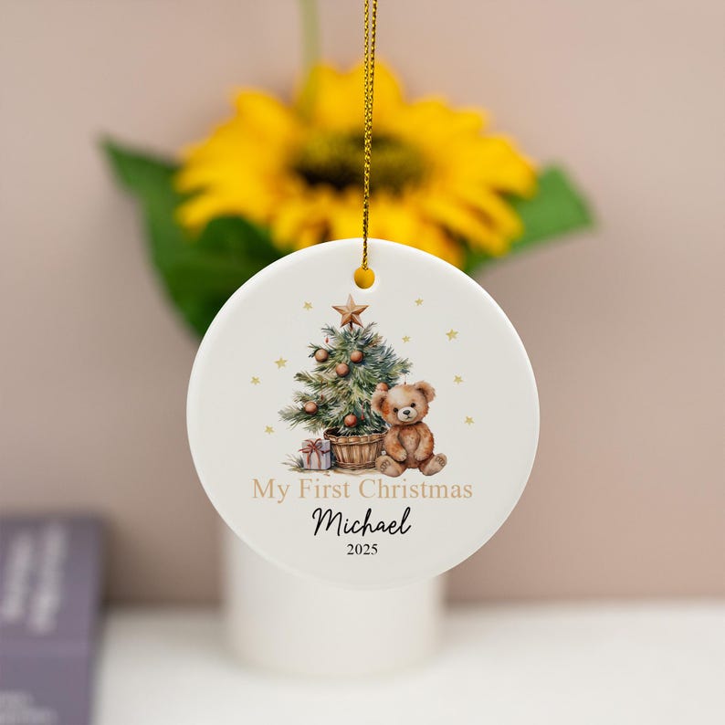 Baby's First Christmas Bauble Gifts,Baby 1st Christmas Decoration, Baby Newborn Gifts,Unique Babys First Christmas Gifts,Xmas Gifts for Baby