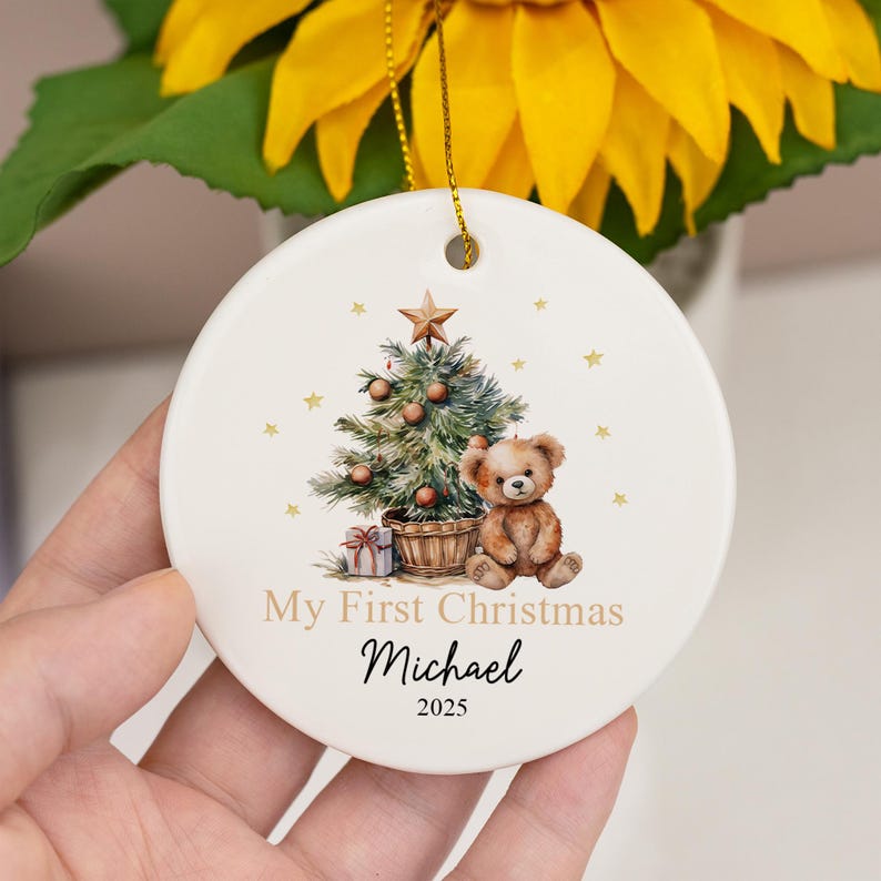 Baby's First Christmas Bauble Gifts,Baby 1st Christmas Decoration, Baby Newborn Gifts,Unique Babys First Christmas Gifts,Xmas Gifts for Baby
