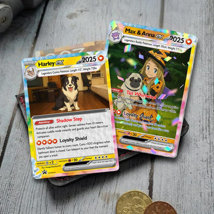 Custom Pet PKM Card, Pet as a PKM Card, Turn your pet into a PKM, Dog Portrait, Pet Lover Gift, Pet memorial, Dog Gift, Cat Gift