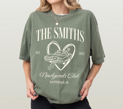 Custom Honeymoon Social Club T-Shirts: Mr & Mrs Matching Couple Tees