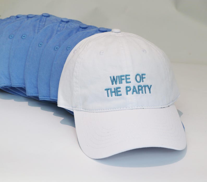 Embroidered Bachelorette Party Baseball Cap: Wife of the Party, Custom Hat