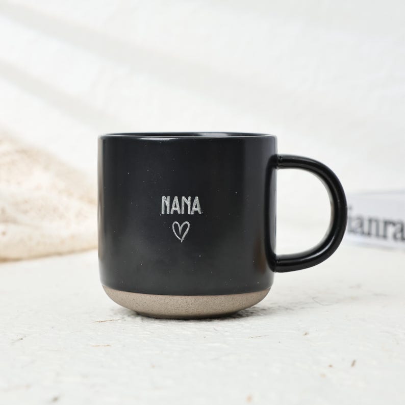 Engraved Ceramic Mug with Your Text, Custom Pottery Coffee Mug for Mom/Dad/Husband, Mug Engraved Gift, Custom Gifts Ideas, Bridesmaid Gifts