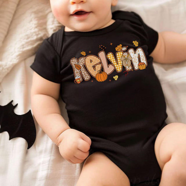 Personalized Kids Fall Shirt, Fall Kids Name Shirt, Cute Fall Shirt, Children Fall Name Tee, Cute Toddler Girl Boy T-shirt, Autumn Clothing