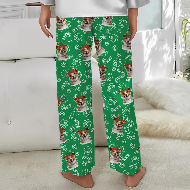 Custom Pet Photo Pajama Pants: Personalized Dog/Cat Gift
