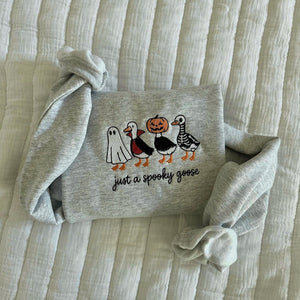 Spooky Goose Embroidered Sweatshirt Halloween Spooky Season Embroidery Geese Fall Autumn il_794xN.7080768006_osyh.jpg