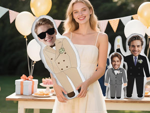 Personalized Grooms Face Pillow, Custom Photo Doll for Bachelor Party, Hen Party Pillow Doll, Funny Wedding Gift, Hen s Party Decor