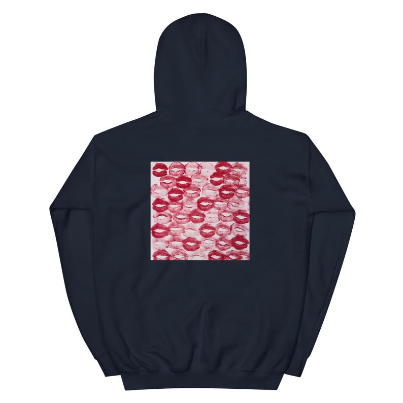 Custom Kiss Hoodie, Couples Sweatshirt, Boyfriend Gift, Valentines Day, Personalised Girlfriend Gift, Husband Gift, Anniversary Gift