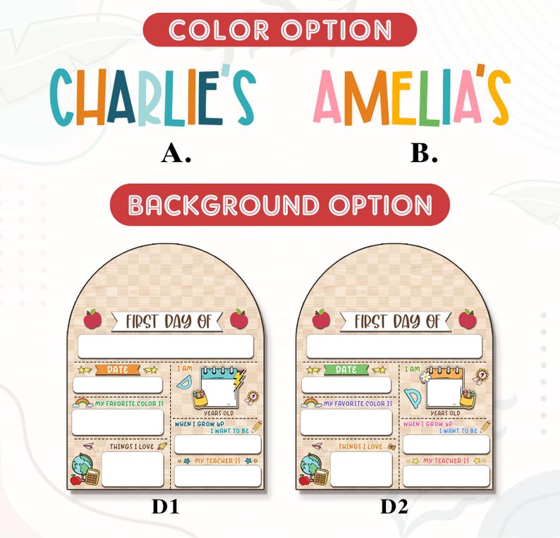 First And Last Day School Sign, Back To School Sign, Kindergarten 1st Day Of School Board, Wooden School Sign, Custom Sign Gifts For Kid