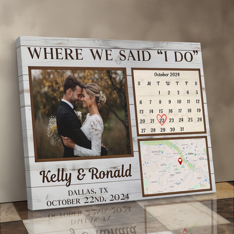 Personalized Engagement Gift Photo Frame Where She Said Yes Gift For Newly Engaged Gifts For Couple Unique Engagement Gift Ideas With Date