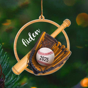 Personalized Baseball 2D Flat Acrylic Ornament, Custom Baseball Player Ornament, Baseball Keepsake, Baseball Team, Baseball Lovers Gift, Sport Team Ornament