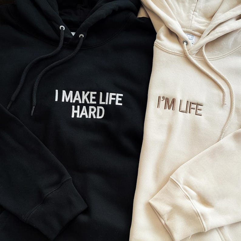 Embroidered Funny Couple Matching Sweatshirt, Adult Humour Matching Hoodies, Cringe Matching Shirts, Funny Gift For Husband, Valentine Gift il_794xN.7086049287_ql27.jpg