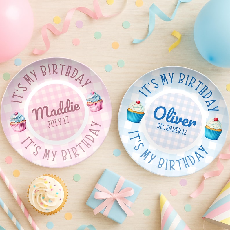 Toddler First Happy Birthday Keepsake, Boys Birthday Cake Plate, Custom 1st Birthday Plate with Name, Personalized Birthday Plate with Name