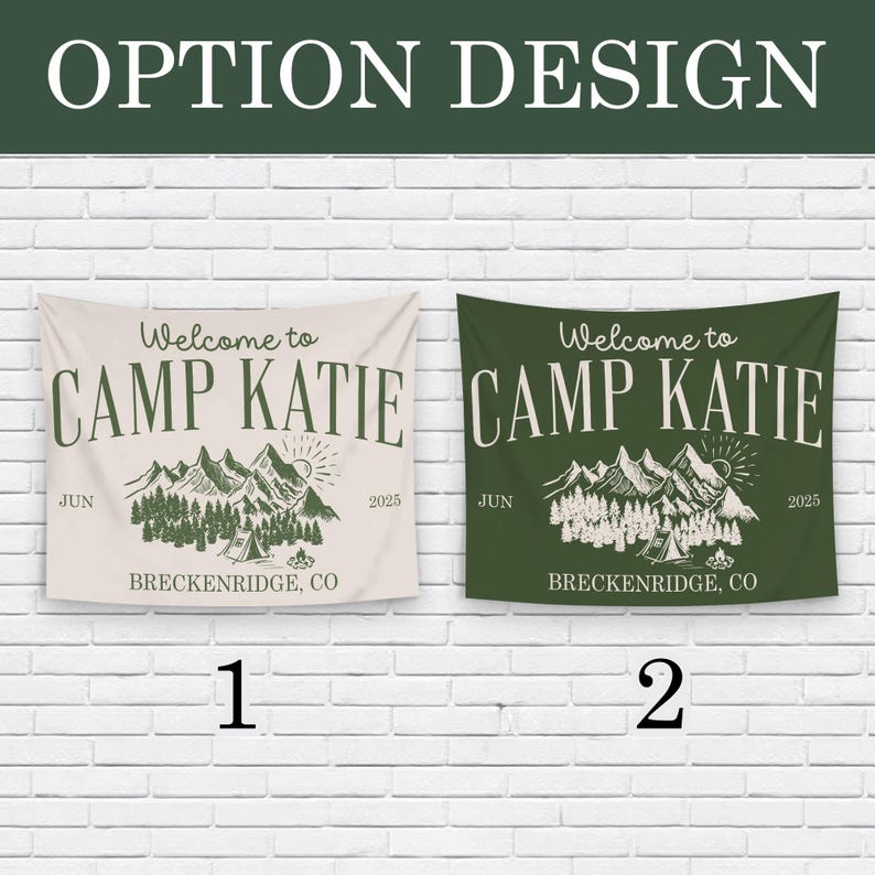 Custom Camp Bach Banner, Camp Bachelorette Decor, Camping Bachelorette Banner, Camp Bach Sign, Lake Bach Camp Birthday Party Welcome Sign