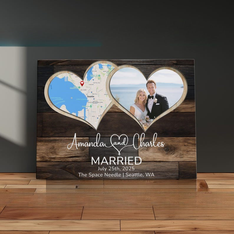 1st Anniversary Gift For Husband Wedding Gift Ideas For Couple Custom 10 Year Anniversary Gift For Wife Photo Anniversary Presents For Her