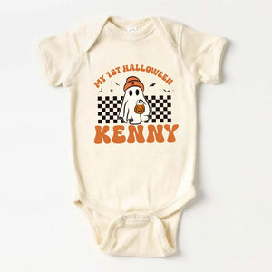 Custom 1st Halloween Family Shirts, Matching 1st Halloween Pumpkin Shirt, Personalized Toddler Halloween Shirt, Mommy Daddy Baby Boo Shirt