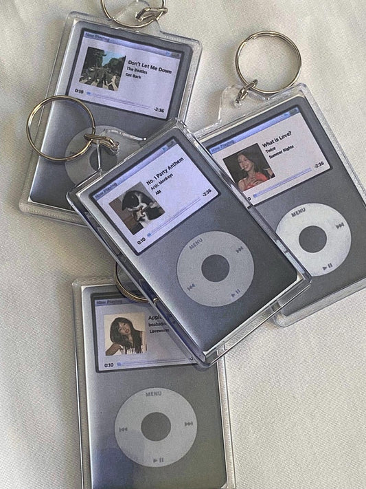 Custom album mp3 player keychain | kpop, phone charm, ipod, anime, friendship, album, song