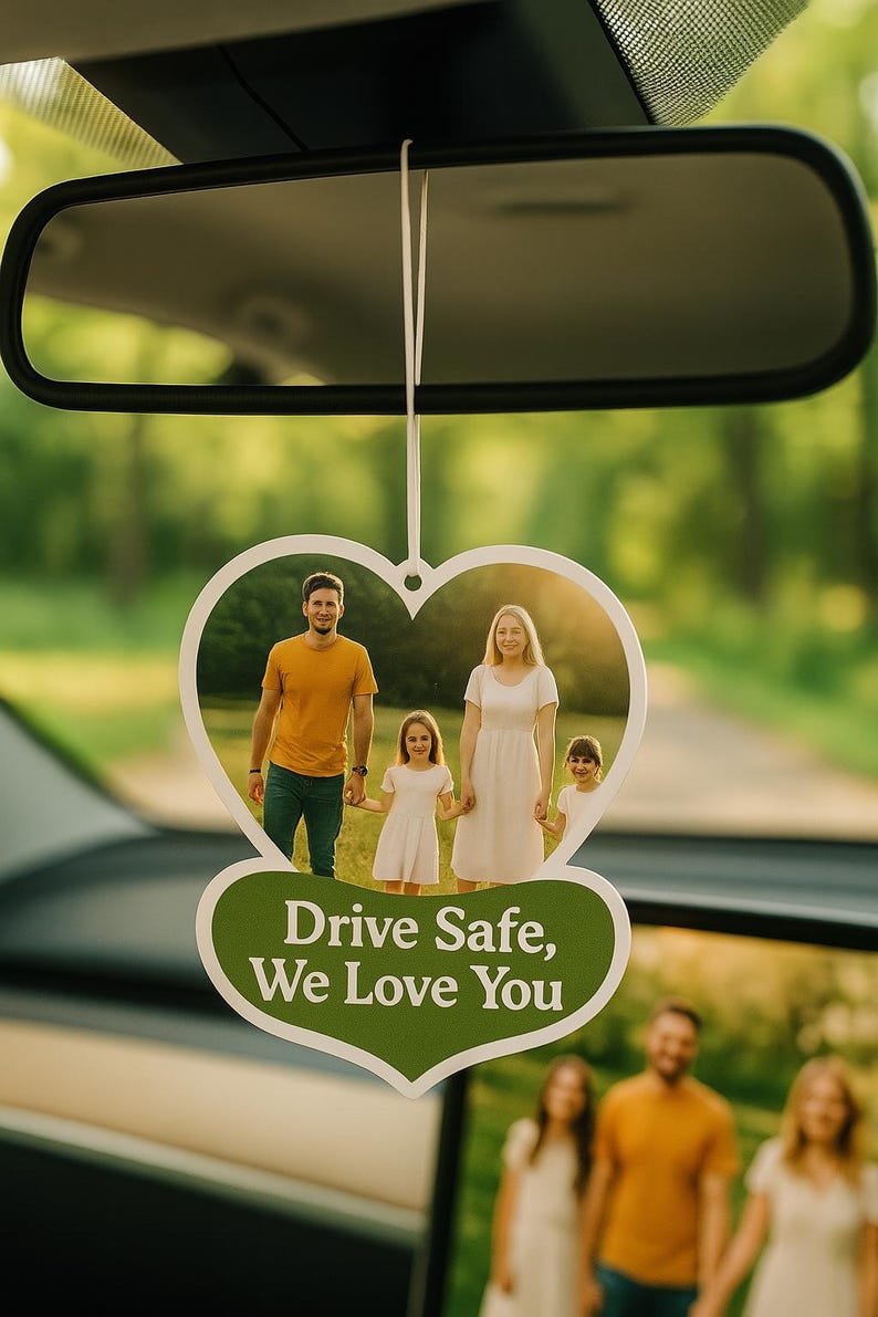 Personalized Picture Air Freshener, Custom Air Freshener, Couples Car Accessories, Photo Freshener, Car Freshies, Family Air Freshene