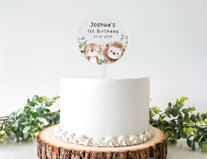 Personalised Safari Birthday Cake Topper | Birthday Celebrations | Birthday Cake Topper | Animal | Safari Birthday | Safari Cake Topper |
