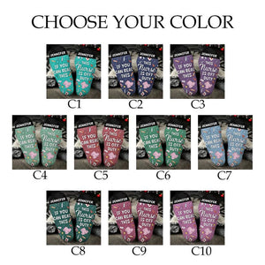 Nurse Off Duty Socks, Nurse Custom Sock, Nursing Student Gift, Nurse Gift, Nurse Personalized Custom, Nursing Gift, Hospital Doctor Sock