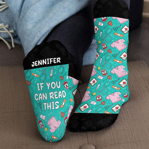 Nurse Off Duty Socks, Nurse Custom Sock, Nursing Student Gift, Nurse Gift, Nurse Personalized Custom, Nursing Gift, Hospital Doctor Sock