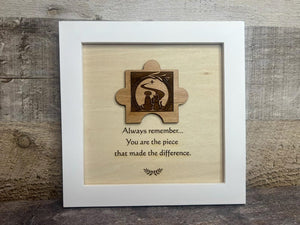 Difference Maker, You Are the Piece That Made the Difference, Mentor Gift, Retirement Present, Coworker Farewell Gift