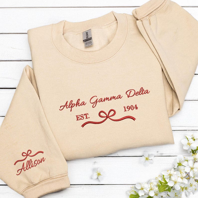 Custom Embroidered Sorority Sweatshirt - Girl's Trip 2026 Sweatshirt - Coquette Sorority Crewneck Besties Gifts For Her - Friendship Gifts il_794xN.7093588216_le5h.jpg