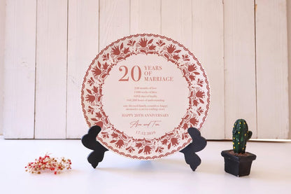 Custom 20th Anniversary Keepsake - 20th Anniversary Gift - 20 Year Anniversary - 20th Wedding Anniversary - Anniversary Gift for Parents