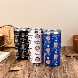 Personalized Photo Tumbler, Face Tumbler, Custom Photo Cup Gift for Mom, Gift for Grandma, Nana Gift for Gigi, Baby Face Tumbler