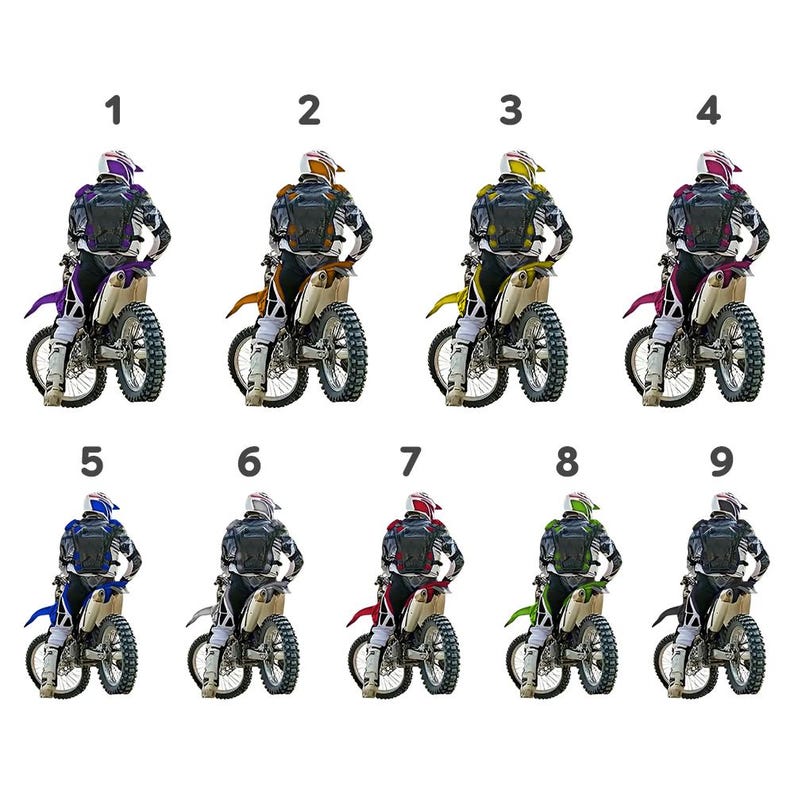 Personalized Motocross Ornament, Custom Dirt Bike Rider Name & Number, 2D Acrylic Christmas Tree Decoration For Biker Gift, Motocross Gift