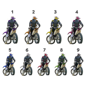 Personalized Motocross Ornament, Custom Dirt Bike Rider Name & Number, 2D Acrylic Christmas Tree Decoration For Biker Gift, Motocross Gift